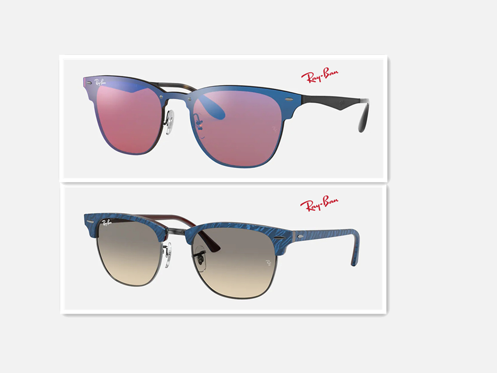 Choose the Ray Ban sunglasses
