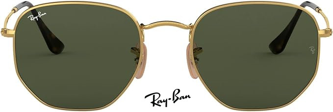 Fake Ray-Ban Hexagonal Sunglasses With Flat Lenses